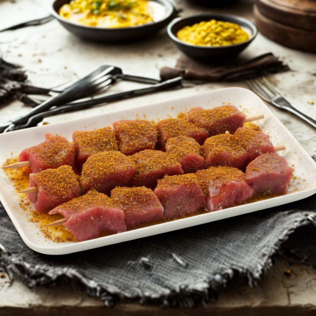 Boneless Lamb Leg Cut into Cubes - The Butcher Block Mauritius
