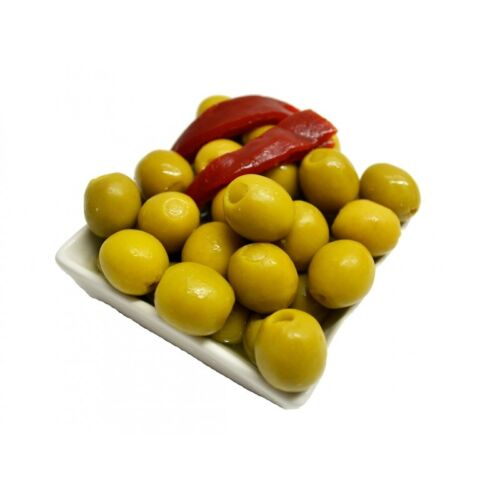 El Faro Green Olives With Red Pepper - Sides & Salads - The Butcher Block